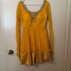 Beautiful knee length anarkali dress